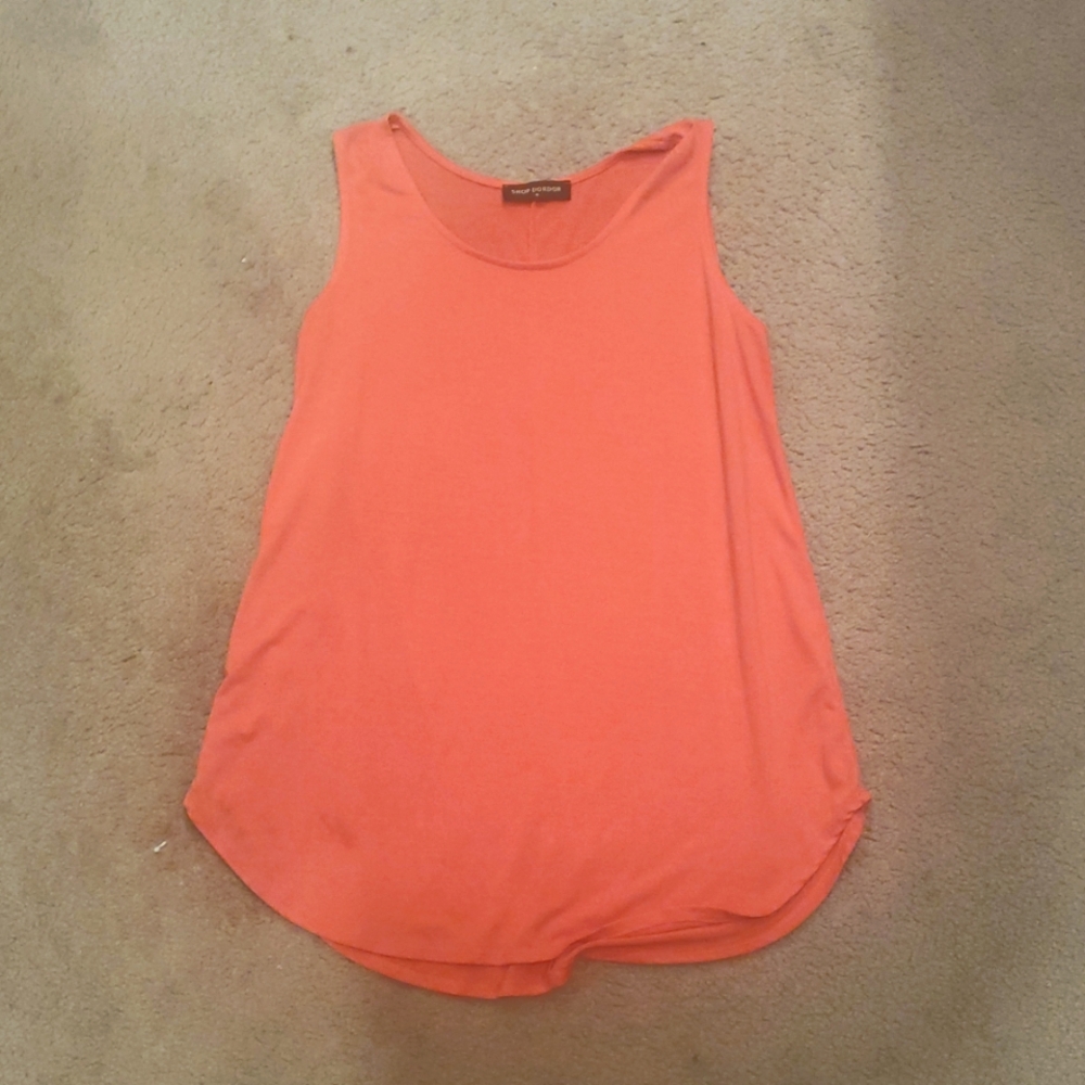 Women's Soft Jersey Knit Scoop Neck Sleeveless Loose Tank Top